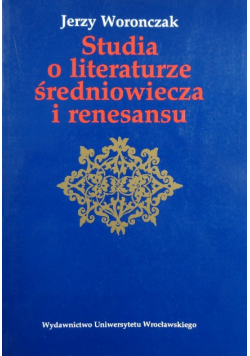 Studia o literaturze średniowiecza i renesansu