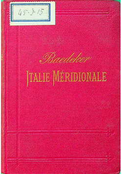 Baedekers Italie Meridionale 1880 r