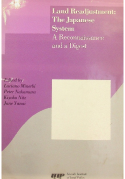Land readjustment the japanese system