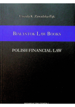 Białystok Law Books Polish Financial Law