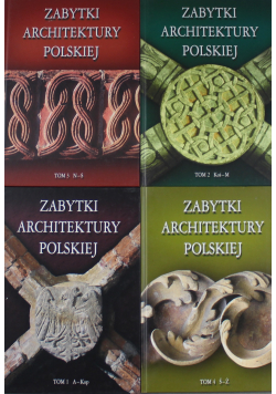 Zabytki Architektury Polskiej 4 Tomy