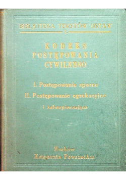 kodeks postępowania cywilnego 1934 r