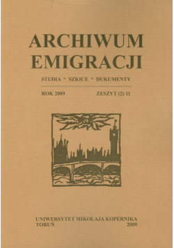 Archiwum Emigracji tom 2/11 2009