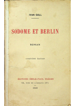 Sodome et Berlin 1929 r