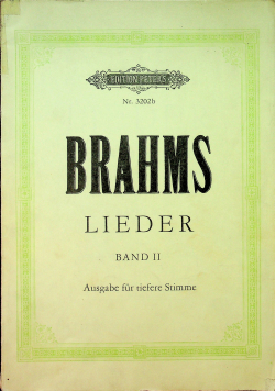 Brahms Lieder band II