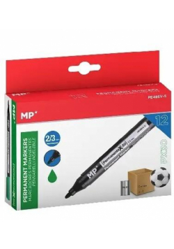 Marker permanentny 2,0/3,0mm zielony (12szt)