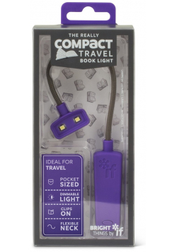 Compact Book Light - lampka do książki - fioletowa