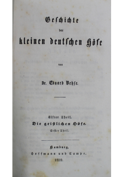 Belchichte der kleinen deutschen Hofe 1859 r.