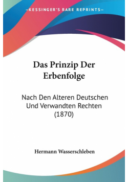 Das Prinzip Der Erbenfolge