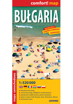 Bułgaria 1:520 000 mapa samochodowa