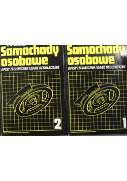 Samochody osobowe opisy techniczne i dane regulacyjne 2 tomy