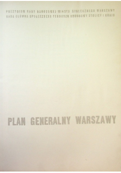 Plan generalny warszawy