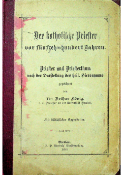 Der katholische Priester vor funfzehnhundert Jahren 1890 r.