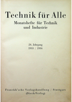Technik fur Alle 1934 r.