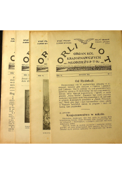 Orli lot rok VI 4 numery 1925r