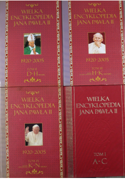 Wielka Encyklopedia Jana Pawła II zestaw 4 książek