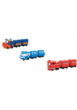 Robot Trains Pojazd z wagonem zestaw deluxe mix