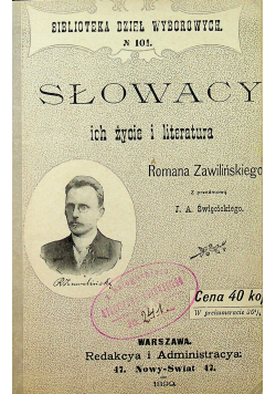 Słowacy ich życie i literatura 1899 r