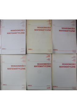 Wiadomości Matematyczne Seria II 6 tomów