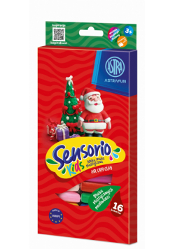 Masa plastyczna Astrafun Sensorio Kids 16 kolorów