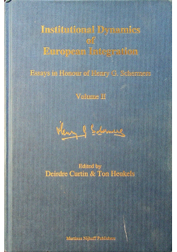 Institutional Dynamics of European Integration volume II