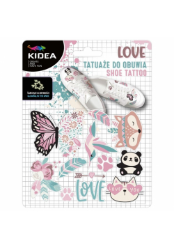 Tatuaże do obuwia świecące w ciemności love Kidea