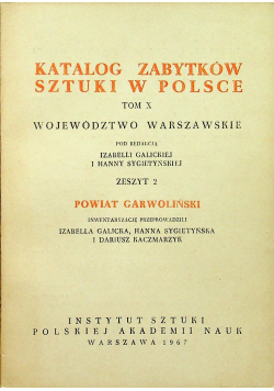 Katalog zabytków sztuki w Polsce Tom X Zeszyt 2