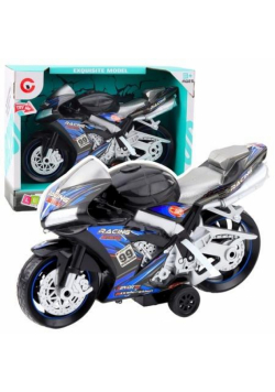 Motor wyścigowy czarno niebieski