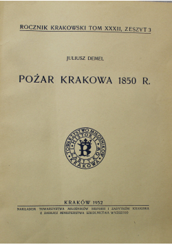 Pożar Krakowa 1850 roku