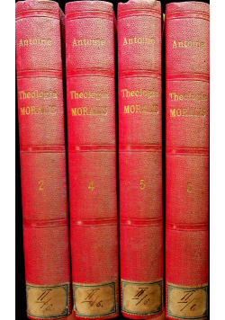 Antoine theologia moralis 4 tomy ok 1818 r
