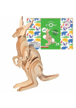 Little Story Drewniane Puzzle Model 3D - Kangur