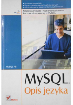 MySQL. Opis języka