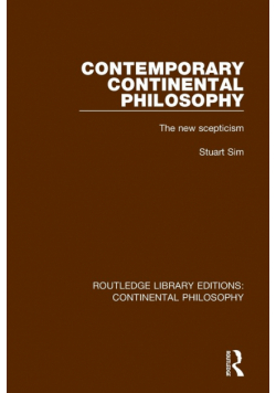 Contemporary Continental Philosophy