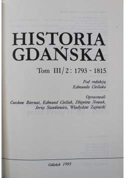 Historia Gdańska Tom III część II
