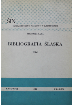 Bibliografia Śląska 1966