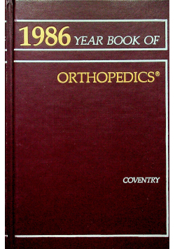 1986 year book of Orthopedics