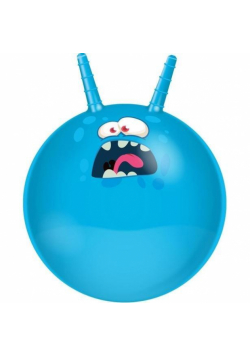 Piłka do skakania z rogami niebieska 45cm