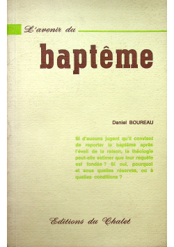 L avenir du bapteme