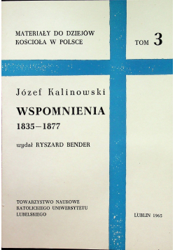Kalinowski Wspomnienia od 1835 do 1877 tom 3