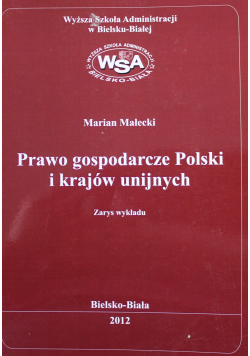 Prawo gospodarcze Polski i krajów unijnych