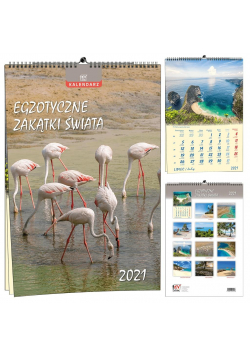 Kalendarz 2021 13 Plansz Egzotyczne zakątki świata