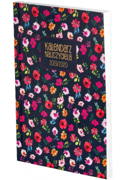 Kalendarz nauczyciela B6 2019/2020 tyg.PCV- Kwiaty