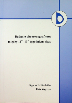 Badania ultrasonograficzne między 11 - 13 tygodniem książki