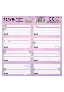 Nalepki na zeszyty BackUp 7 A32 (25szt) DERFORM