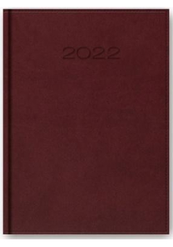 Kalendarz 2022 Dzienny A5 Vivella Bordowy 21DR-02
