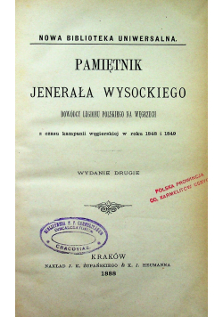 Pamiętnik Jenerała Wysockiego