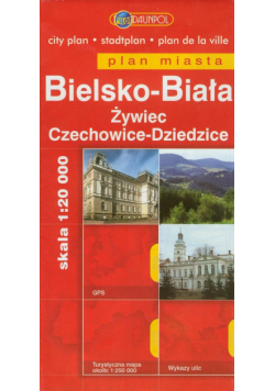 Bielsko-Biała Żywiec Czechowice-Dziedzice Plan miasta 1:20000