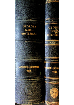 Lateinisch-Deutsches und Deutsch-Lateinisches Schulworterbuch 2 tomy ok 1918 r.