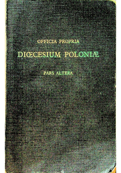 Dioecesium Poloniae Pars Altera