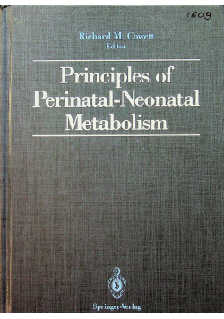 Principles of Perinatal - Neonatal Metabolism
